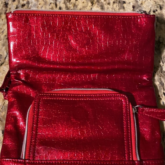 Kenneth Cole sparkling red clutch - Picture 2 of 5